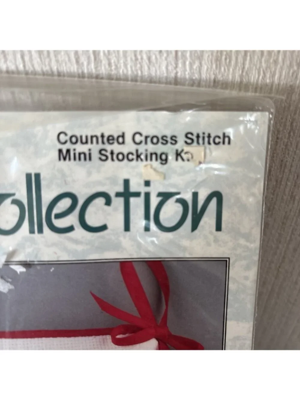 Christmas Stocking Kit Cross Stitch Holiday Pal Personalize 24k Charm Needleform